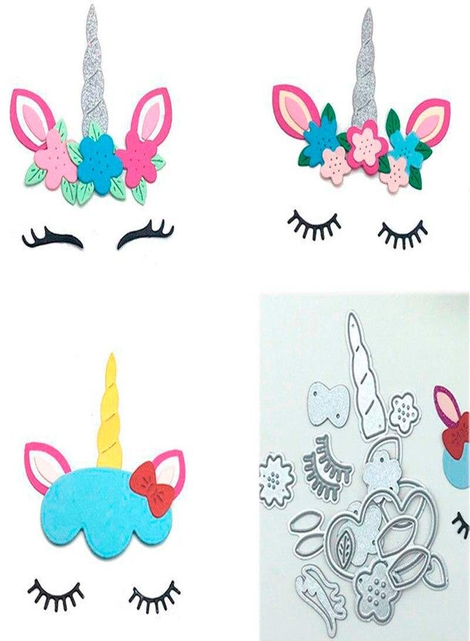 LZBRDY 2.7 by 3.5 Inch Unicorn Metal Cutting Dies Kids Craft Die Cuts for Scrapbooking and Card Making Birthday Christmas Dies - Image 1