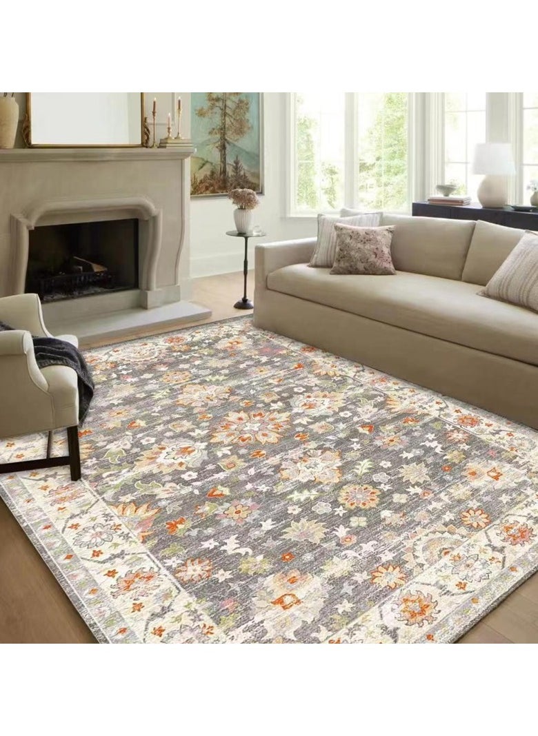 Loquat Squality Non Slip And Washable Foldable Fine Cashmere Carpet(Carpet Only) 