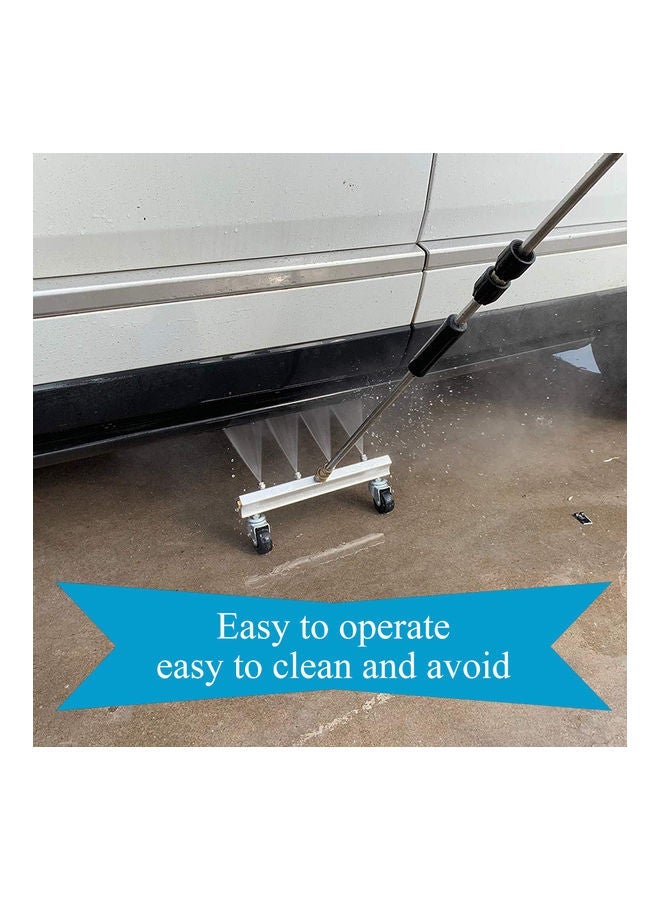 NIBEMINENT Pressure Washer Undercarriage Cleaner Silver 37 x 6 15.5cm - Image 4