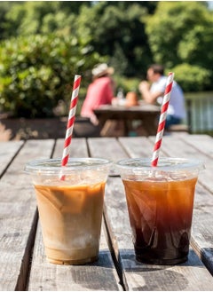 LIMOS Disposable Clear Plastic Cups, 50 Pack 16 oz with Flat Lids, Premium BPA-Free Cups for Iced Coffee, Smoothies, Parties, Lemonade, Cold Drinks, Juice, Milkshakes, Bubble Tea  - Image 3