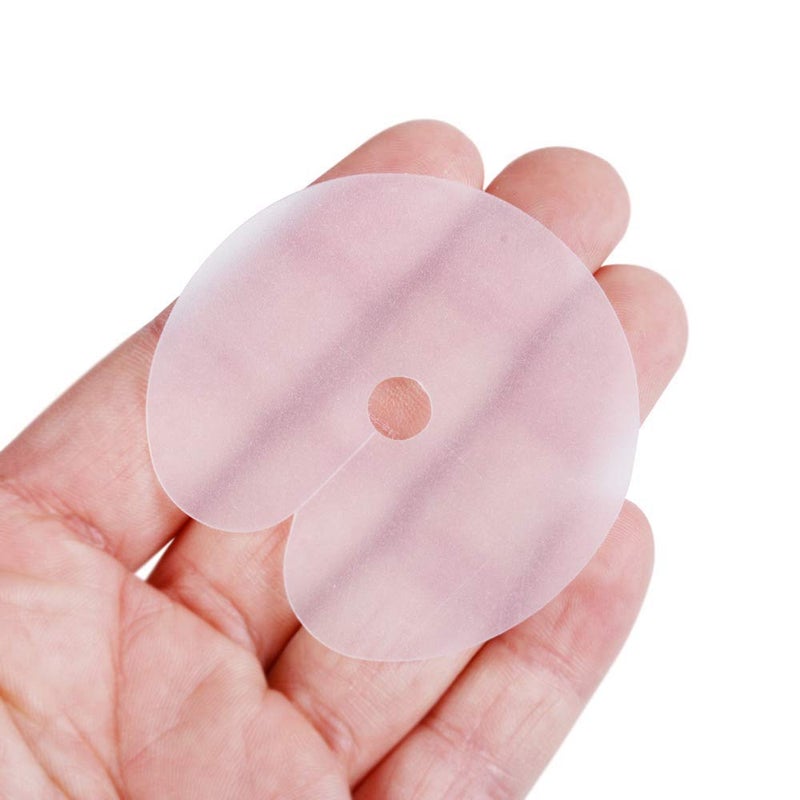 yantaisiyu 150 Pieces Heat Shield Guards for Hair Extensions with 30 Pieces Hair Clips, Round Circular and Single Hole Shield Spacers, Clear PVC Fusion Keratin Glue Protector Templates for Hair Extension - Image 2