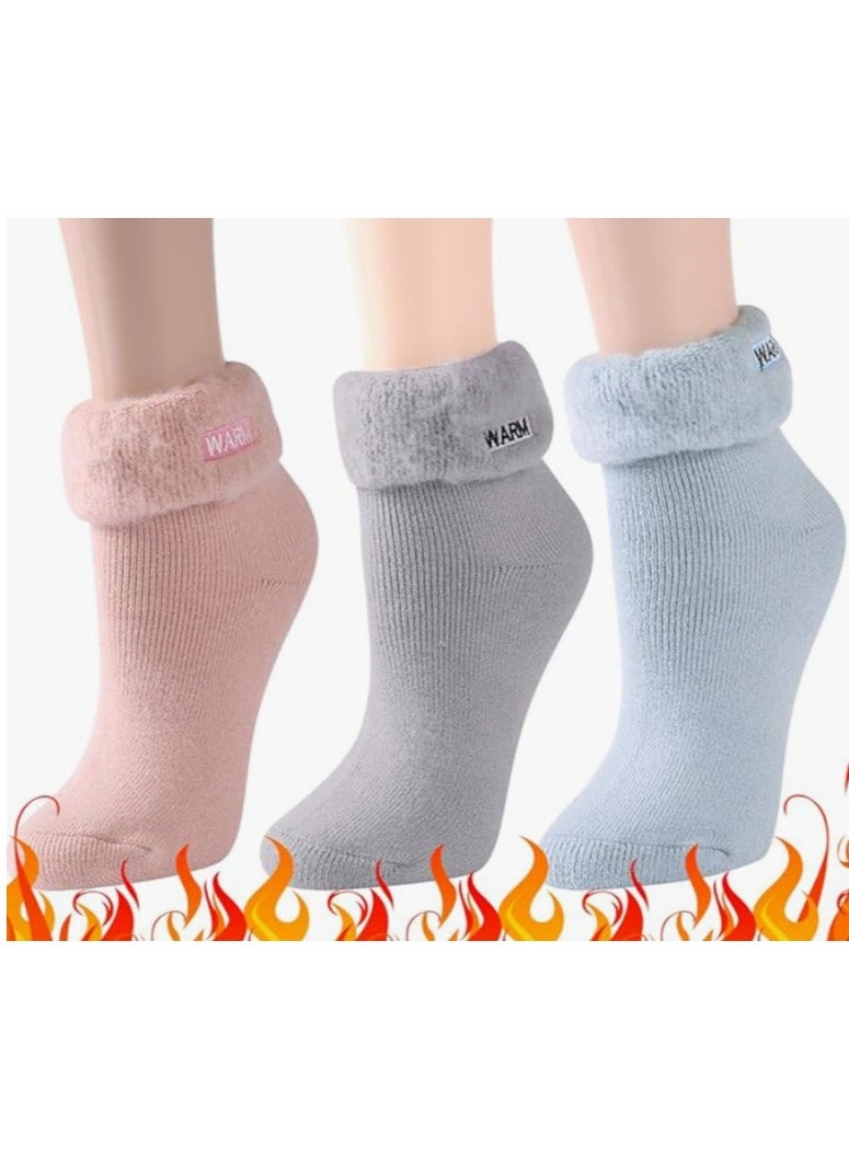 Warm Women short socks, soft and thick - Image 2