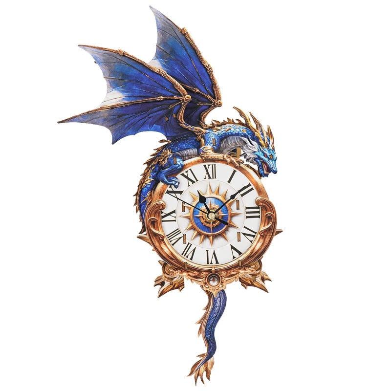 Jollitot 3D Puzzles for Adults Blue Dragon Wall Clock 3D Wooden Puzzles Clock Kits for DIY Birthday Gift for Women Men Home Decor Holiday Christmas - Image 3
