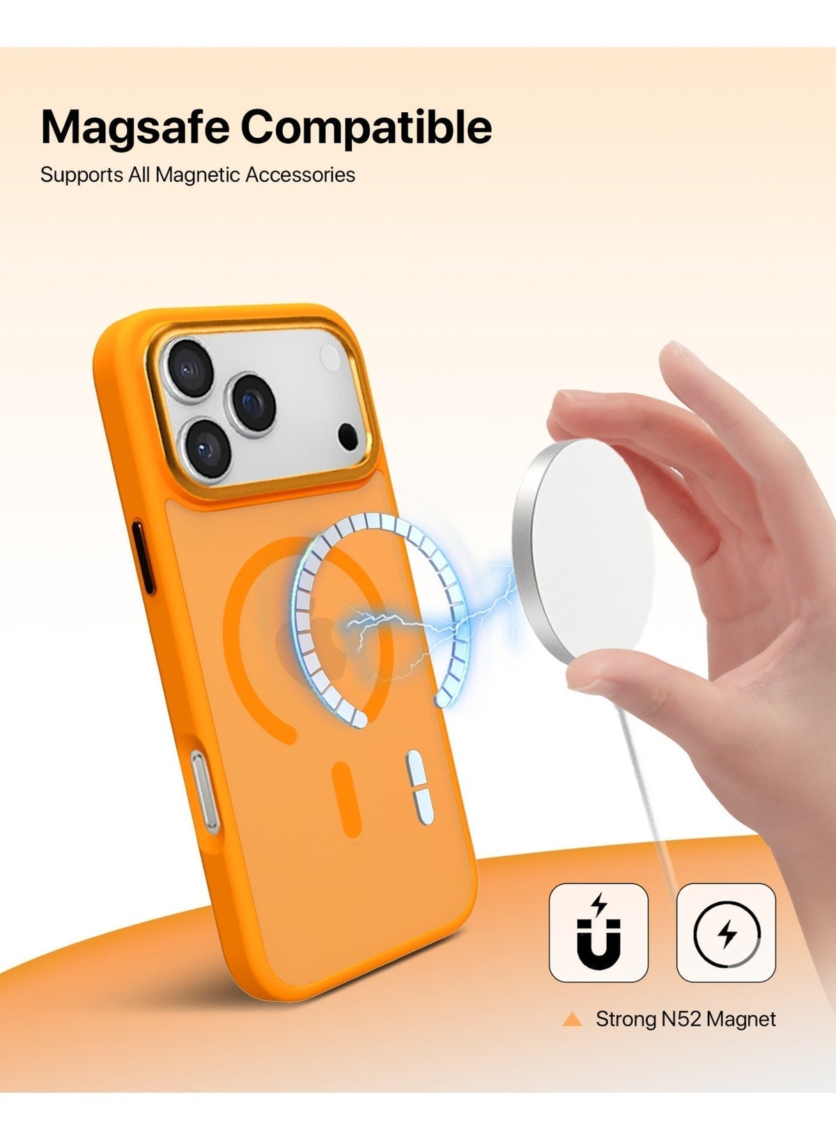 Infinity Modo Iphone 17 Pro Max Frosted Case - Orange
