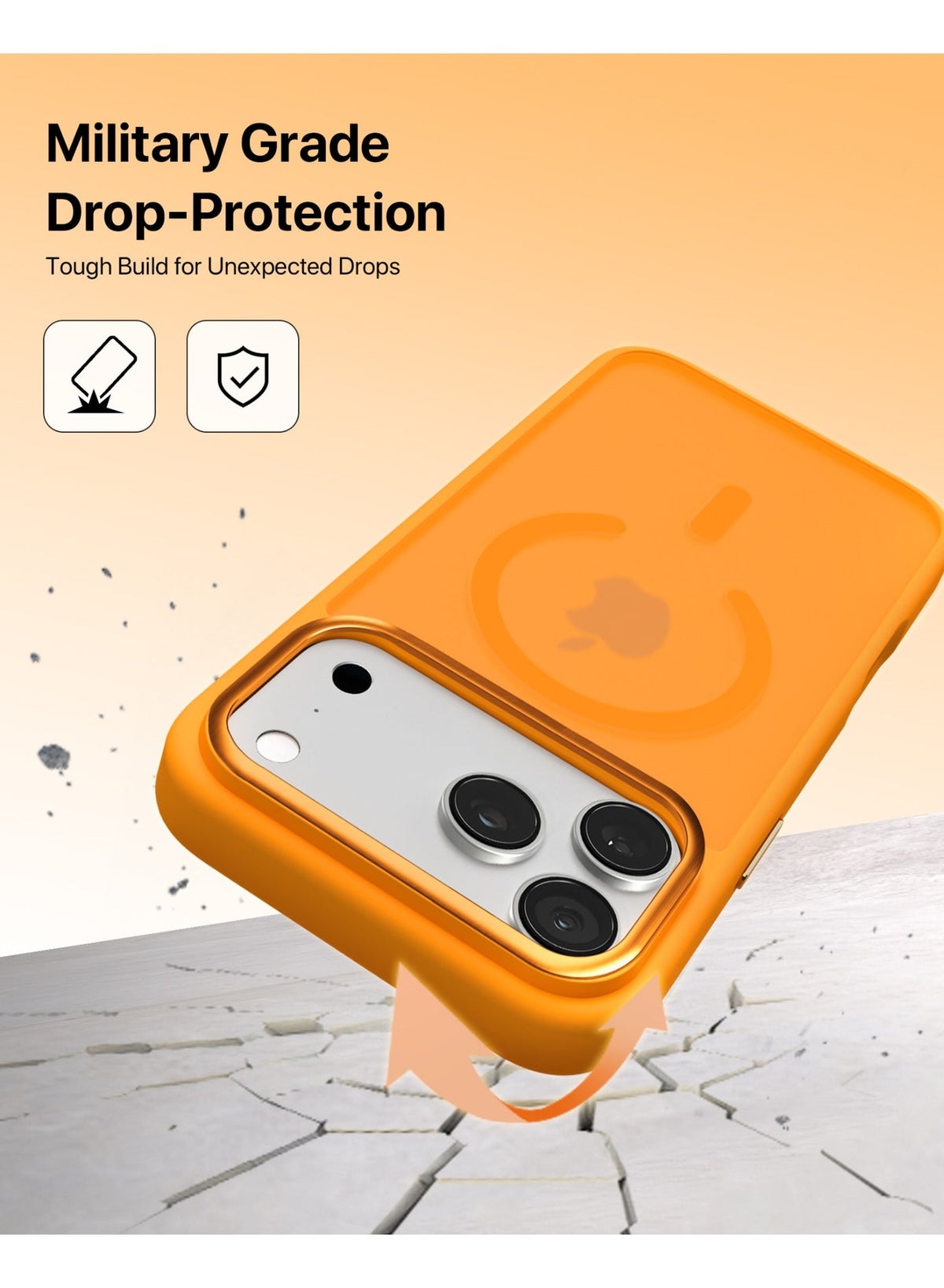 Infinity Modo Iphone 17 Pro Max Frosted Case - Orange