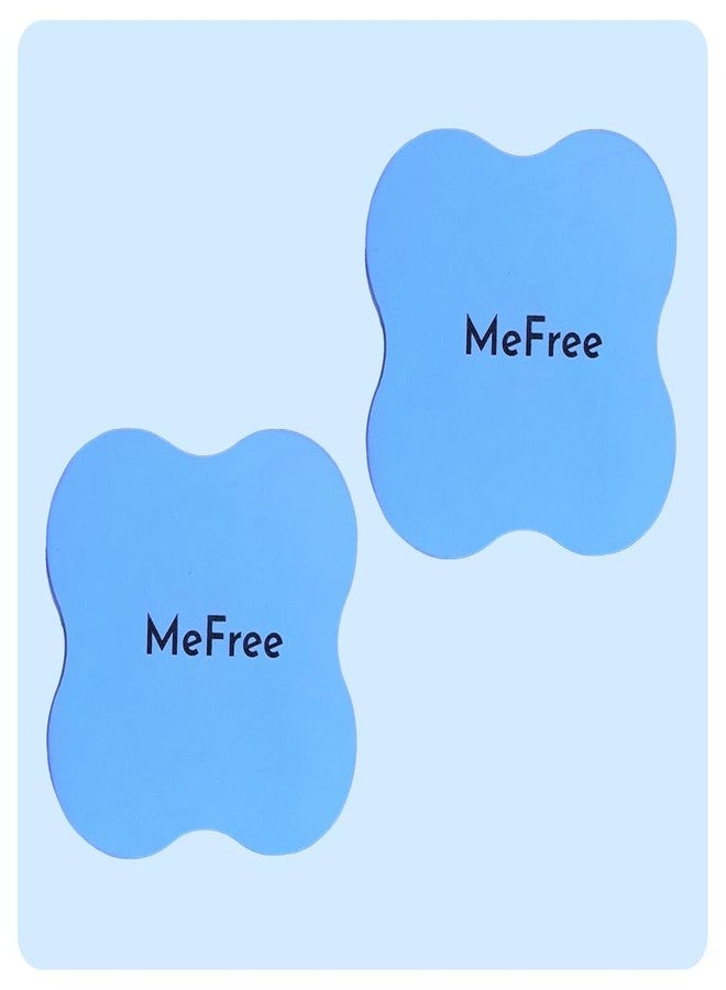 MeFree Yoga Knee Pads Set of 2, Light Blue, 25mm Thick TPE Foam | Non-Slip, Shock Absorbent & Easy to Clean Cushion for Knees, Elbows, Wrists, Tailbone | Ideal for Yoga, Pilates, Meditation & Workouts - Image 1