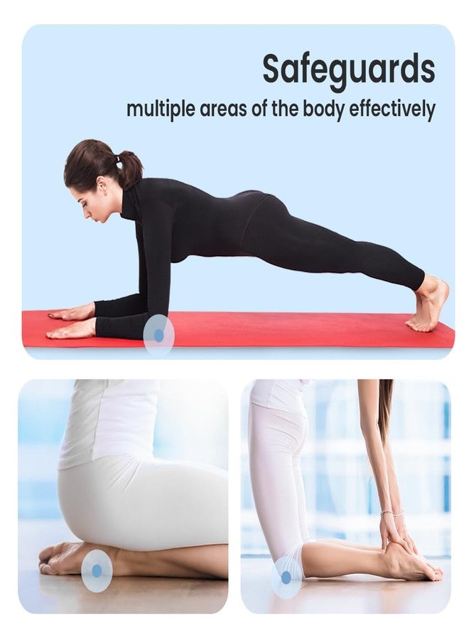 MeFree Yoga Knee Pads Set of 2, Light Blue, 25mm Thick TPE Foam | Non-Slip, Shock Absorbent & Easy to Clean Cushion for Knees, Elbows, Wrists, Tailbone | Ideal for Yoga, Pilates, Meditation & Workouts - Image 2