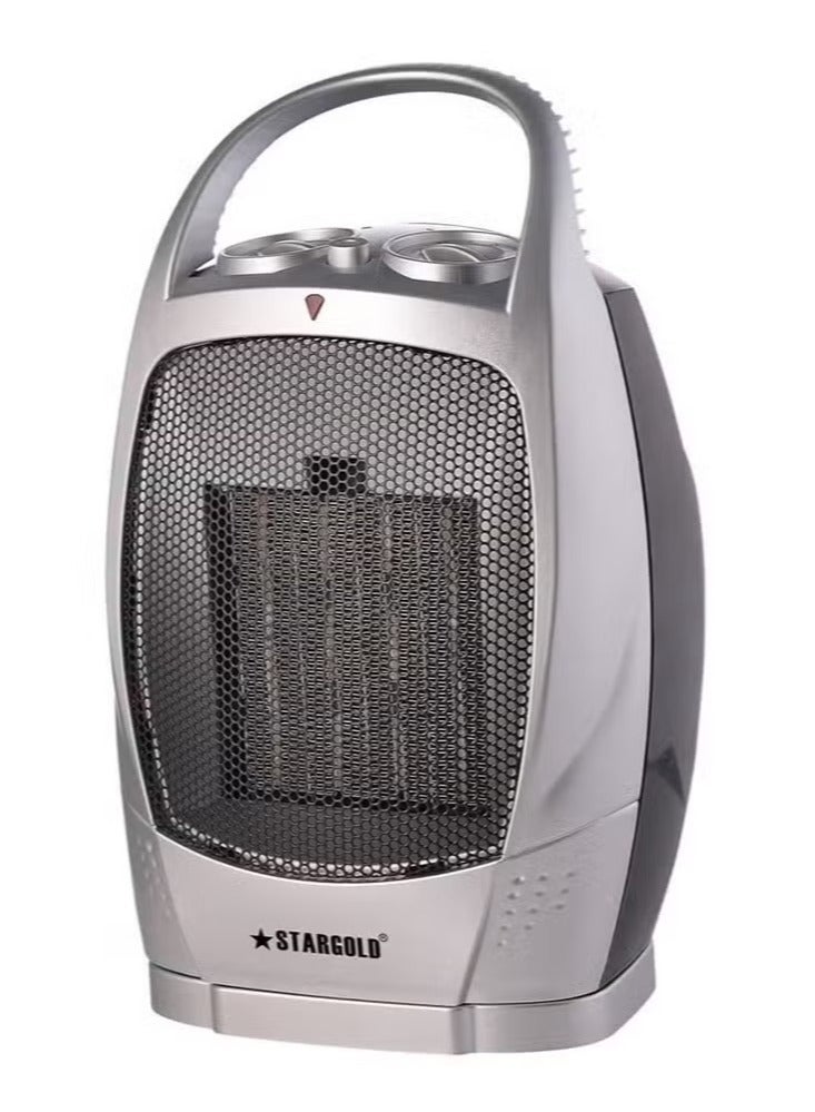 Stargold 1500W Portable Electric PTC Fan Room Heater – Fast Heating for Bedroom, Office, Living Room, Energy-Efficient Ceramic Fan Heater with Adjustable Heat Settings, Compact & Safe Design  - Image 1