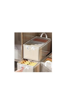 Generic 2Pack Clothes Storage Box, Foldable Clothes Box with Handles for Closet, Folding Clothes Bins for Wardrobe Cabinet, Stackable Closet Mesh Storage Box for Clothes,Towels,Snacks, Toys  - Image 1
