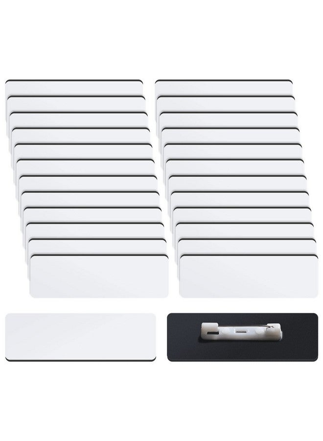 تيكيونايت شارات اسم فارغة 1 × 3 بوصة لتقوم بها بنفسك شارة اسم معرف فارغة مع دعم دبوس للعاملين في المكاتب والطلاب صنع شارات شخصية (50 قطعة) - Image 1