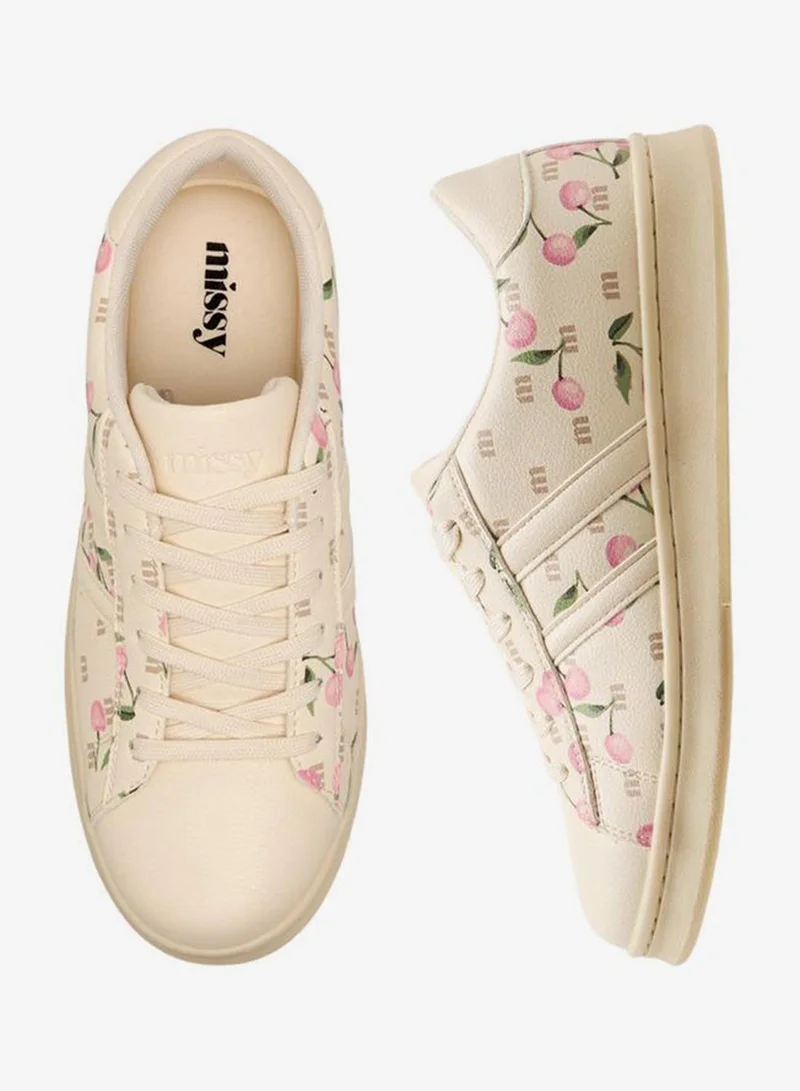 MISSY BEIGE Women Lace-Up Ankle Sneakers for Women | Best Price UAE