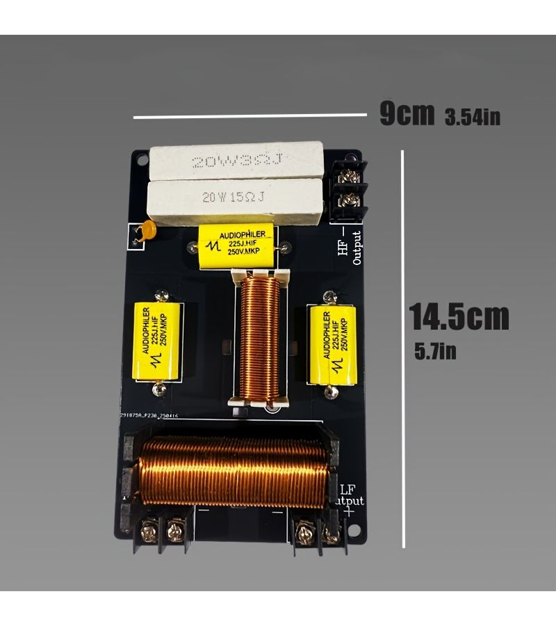 2 Way Audio Frequency Divider Treble Bass Crossover Filter 800W Bookshelf HIFI Speaker Divider Sing DZ 800W - Image 2