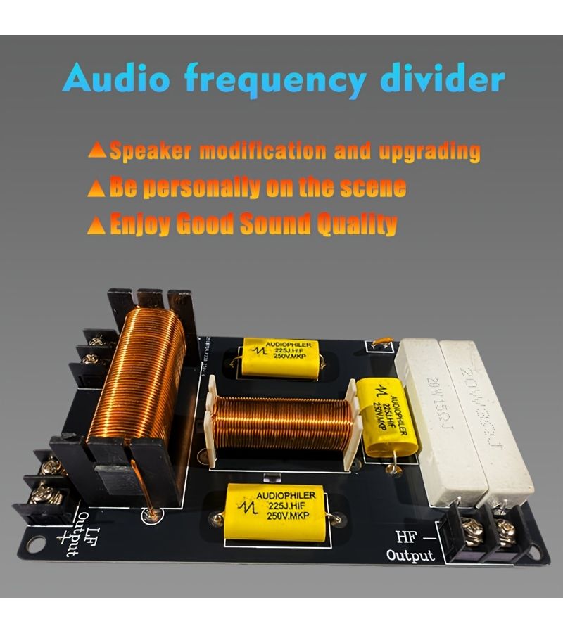 2 Way Audio Frequency Divider Treble Bass Crossover Filter 800W Bookshelf HIFI Speaker Divider Sing DZ 800W - Image 4