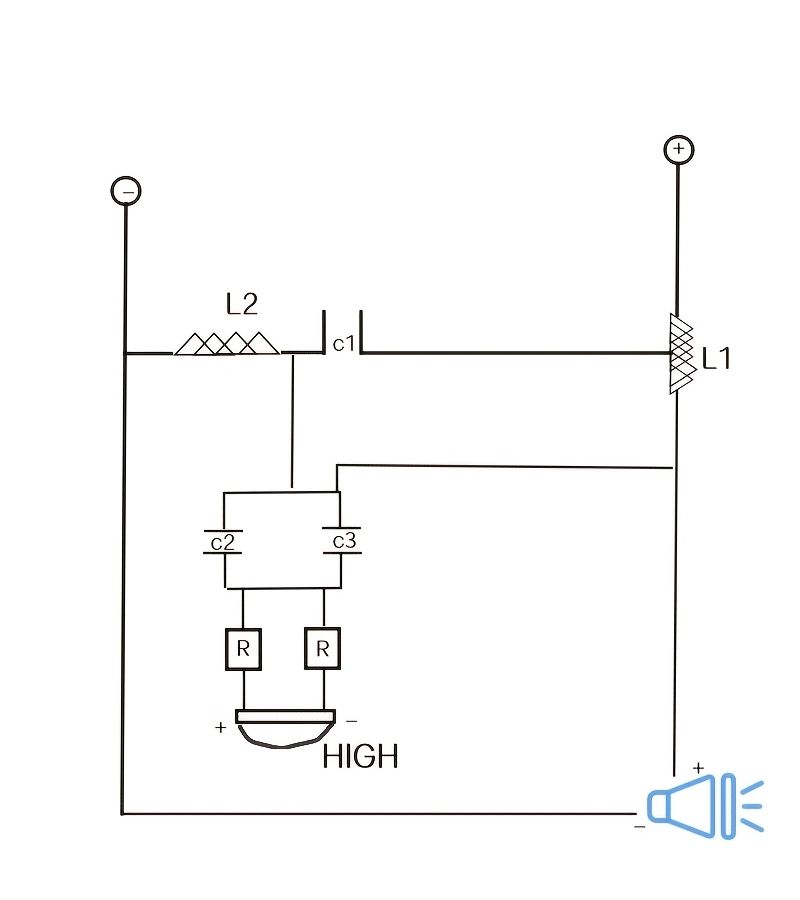 2 Way Audio Frequency Divider Treble Bass Crossover Filter 800W Bookshelf HIFI Speaker Divider Sing DZ 800W - Image 5