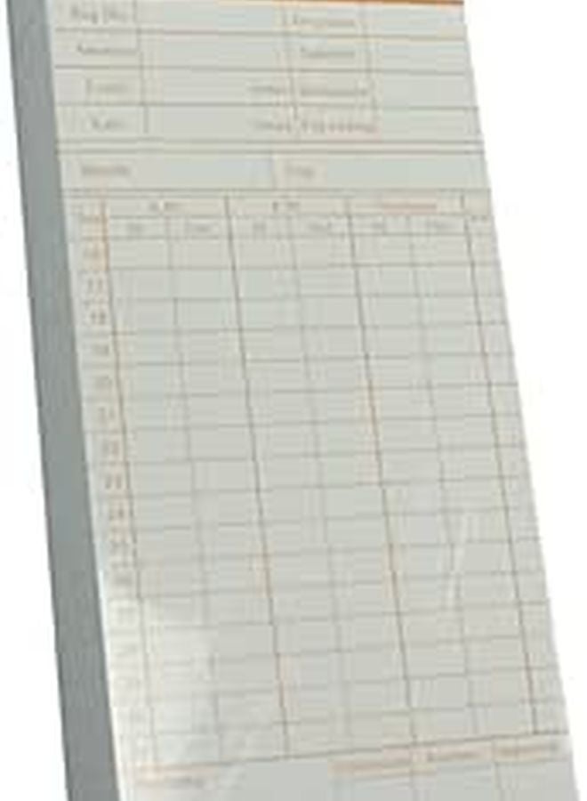 Employee Time Cards Attendance Paper 100 Sheets Punch Cards Classroom Office Random Color - Image 1