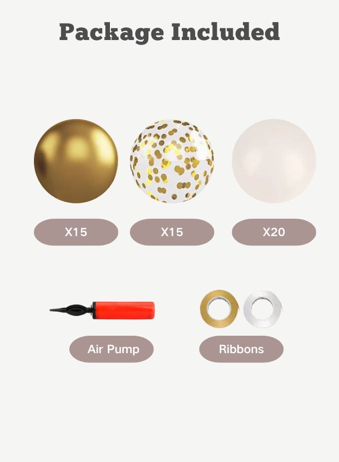 50 pcs 12-inch Metallic Sequined High-Quality Thickened Latex Balloons Set, Perfect for Kids' Birthday Parties, Comes with an Air Pump and Ribbons - Image 3