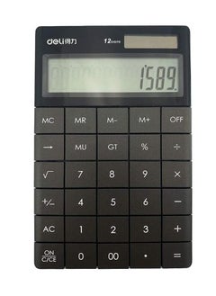 Electronic Calculator 12 Digits Large Display with Back Button Dual Power Exotic Design For Home and Office