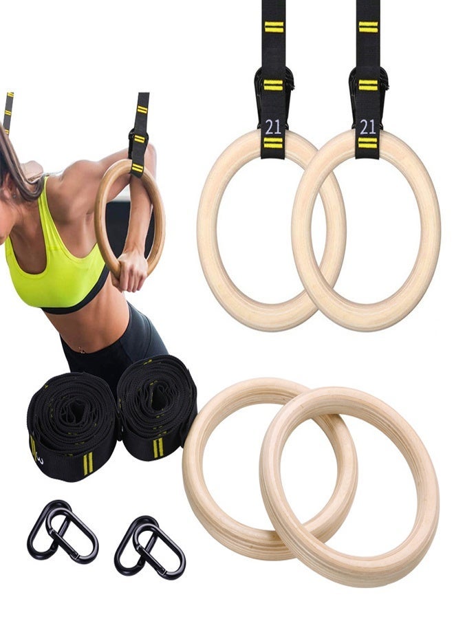 general Home Gym Wooden Gymnastics Rings - Image 1