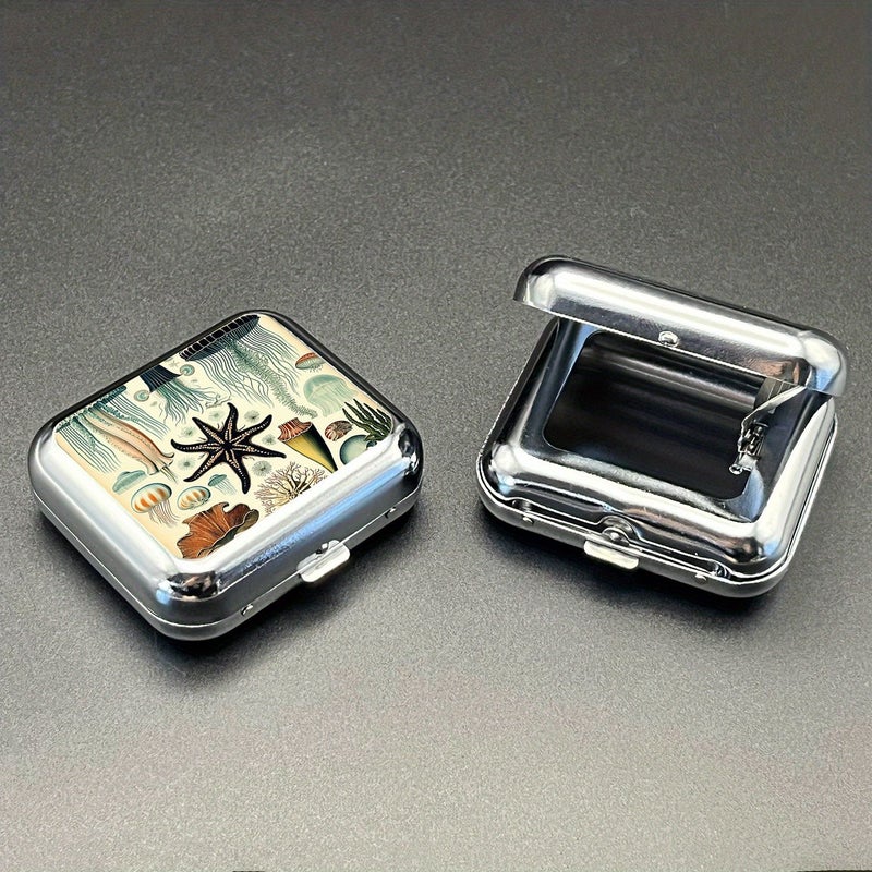 Metallic Color Portable Mini Metal Ashtray Creative Car Ashtray For Outdoor - Image 3