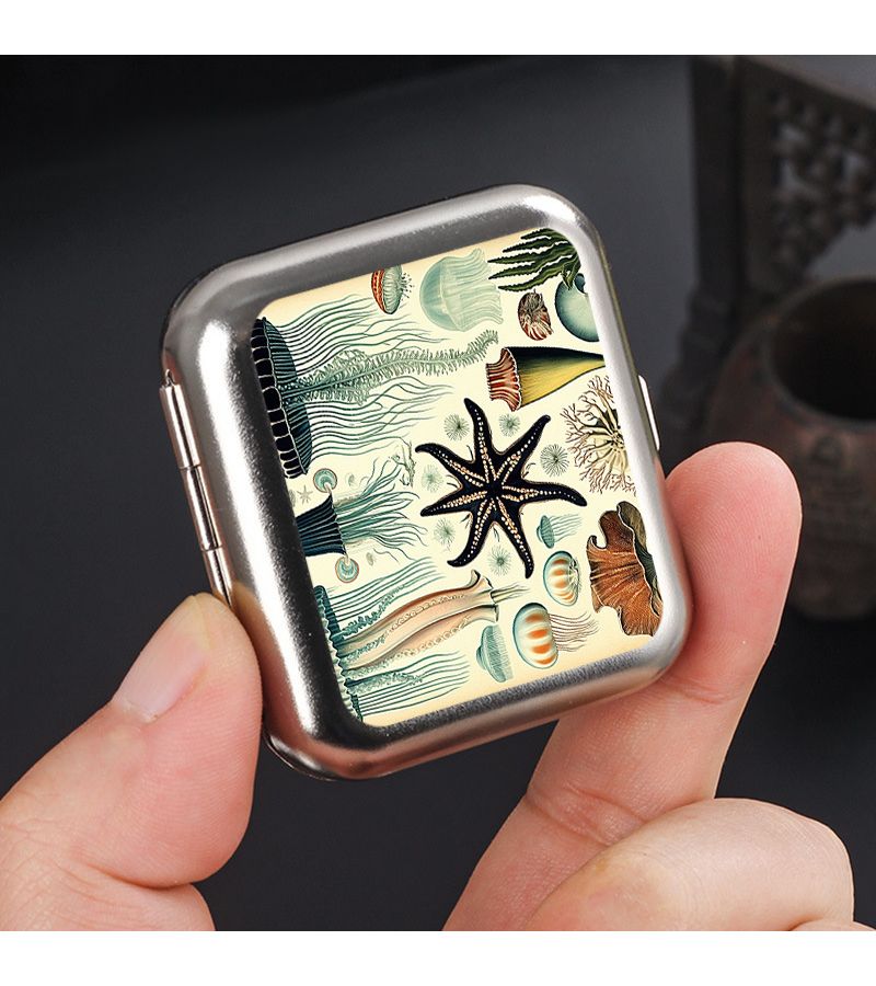 Metallic Color Portable Mini Metal Ashtray Creative Car Ashtray For Outdoor - Image 4