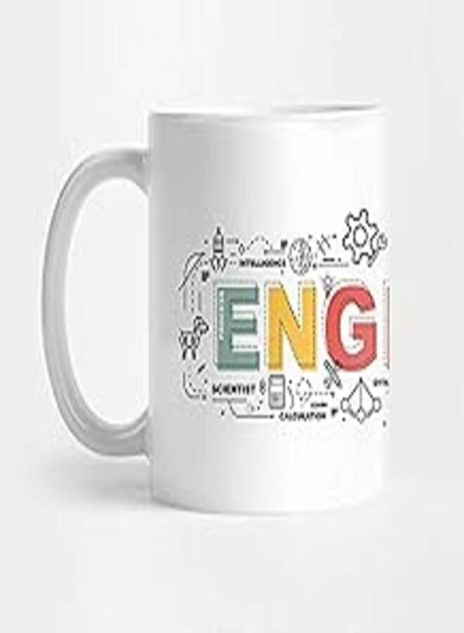 engineer design white mug