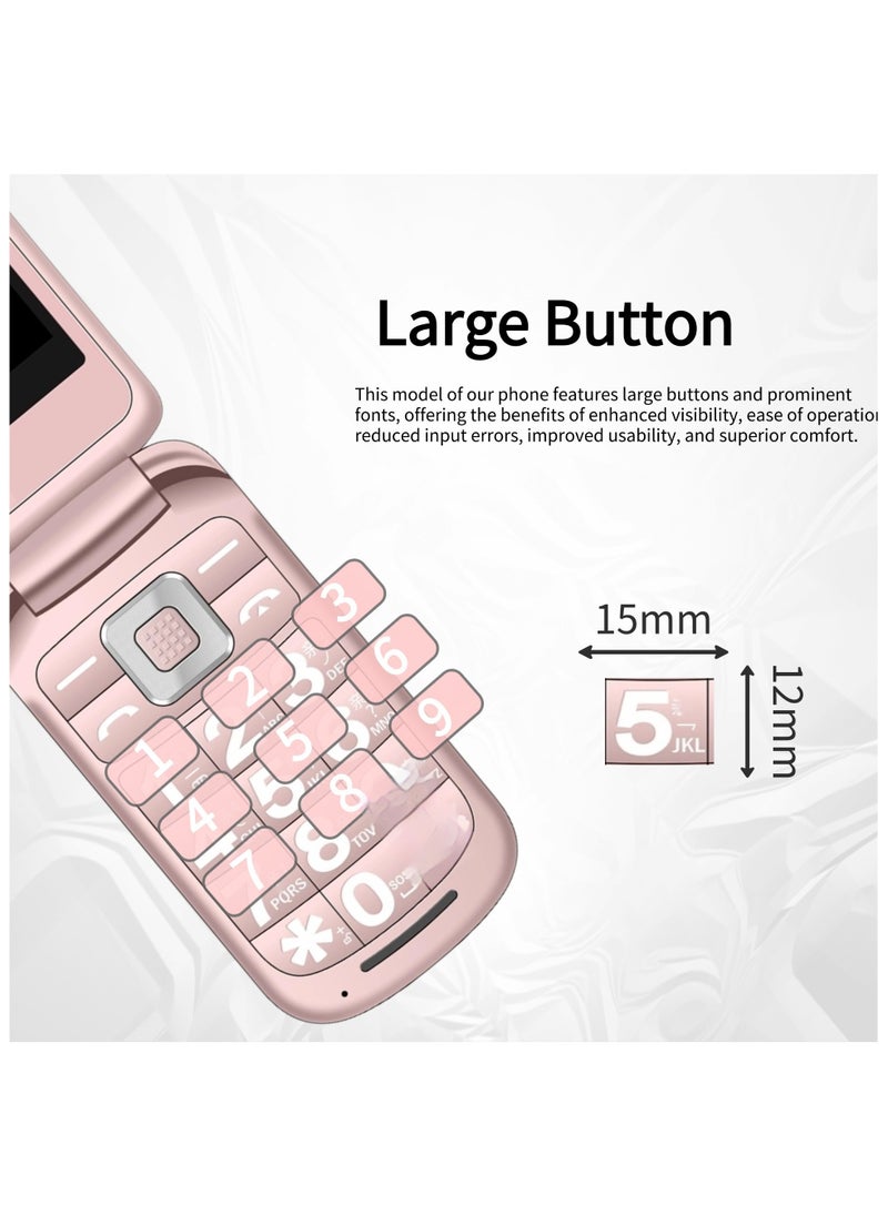 KONKA - Dual Screen Flip Mobile Phone with Large Keypad and Easy Functions for Elderly People - Image 1
