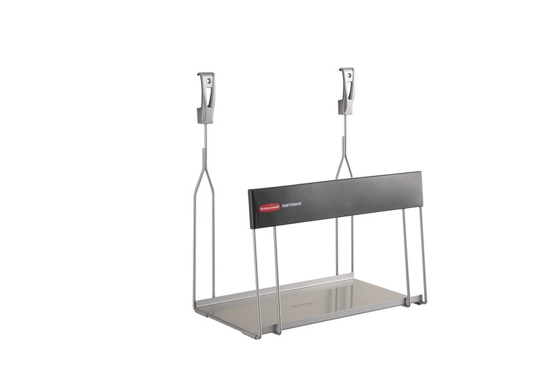 Rubbermaid Garage FastTrack Recycled Cardboard Holder Wall Mounted Recycling System Holds up to 20 pounds Satin Nickel for HomeGarage