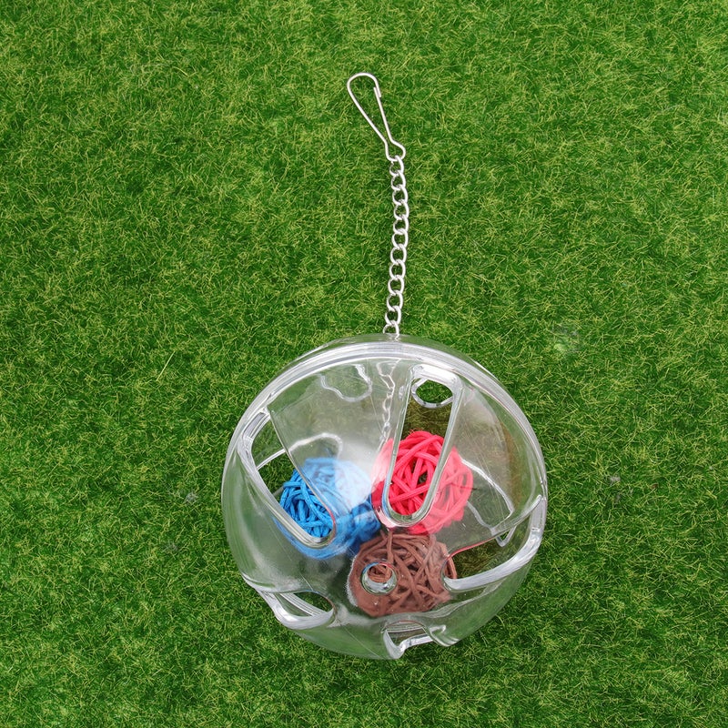 1Pc Parrot Foraging Box Portable Transparent Parrot Feeder Funny Pet Bird ( Color) - Image 5