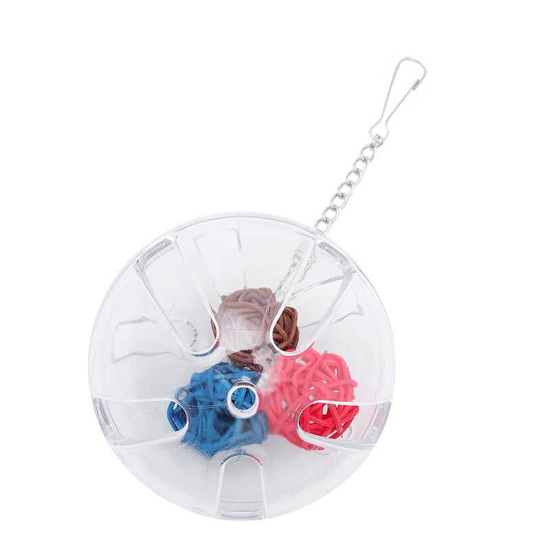 1Pc Parrot Foraging Box Portable Transparent Parrot Feeder Funny Pet Bird ( Color) - Image 1