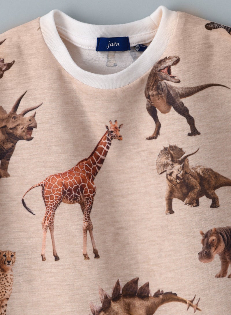 JAM Round neck s/slv knit aop t-shirt - Image 3