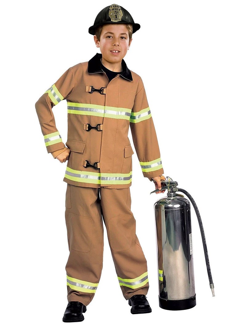Rubies Child's Young Heroes Fire Fighter Costume, Medium - Image 1