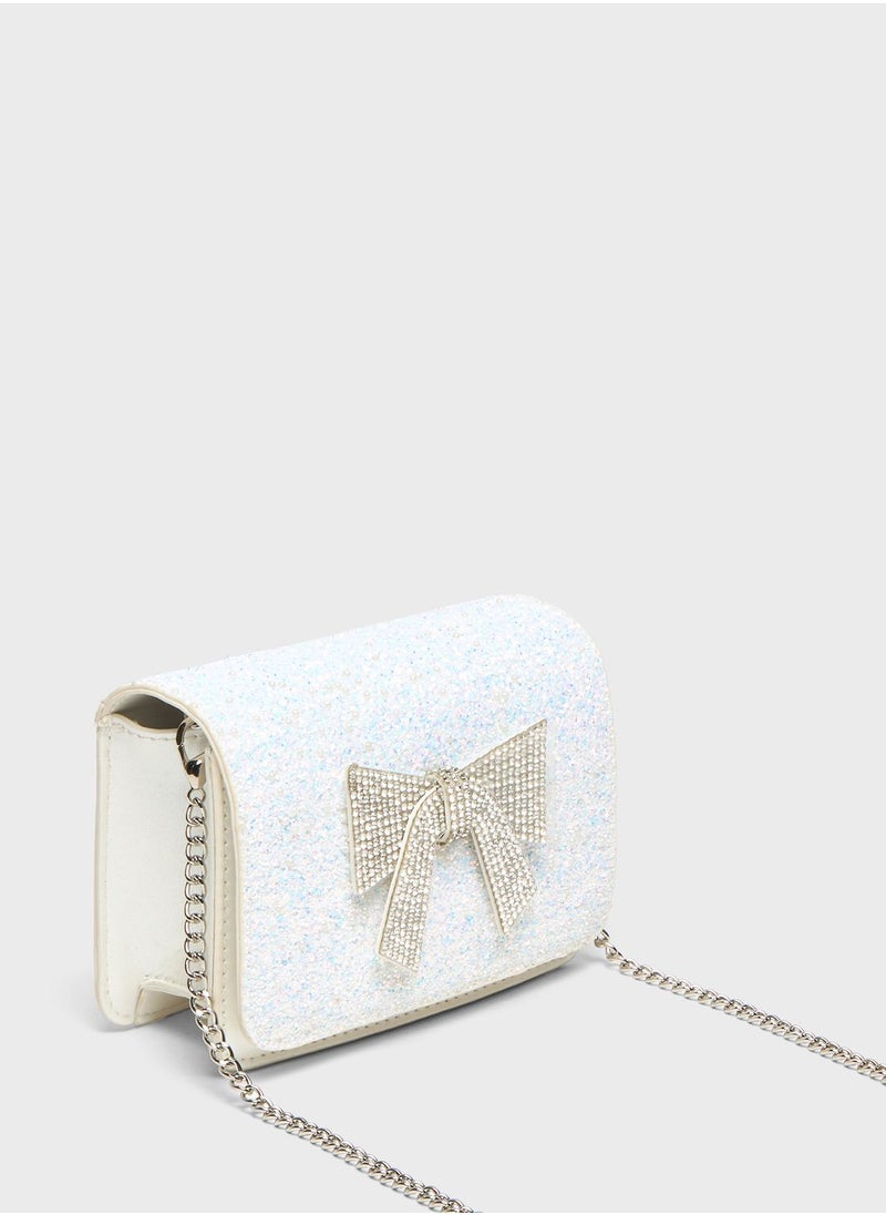 shoexpress - Kids Top Handle Bow Detail Fashion Bag - Image 1