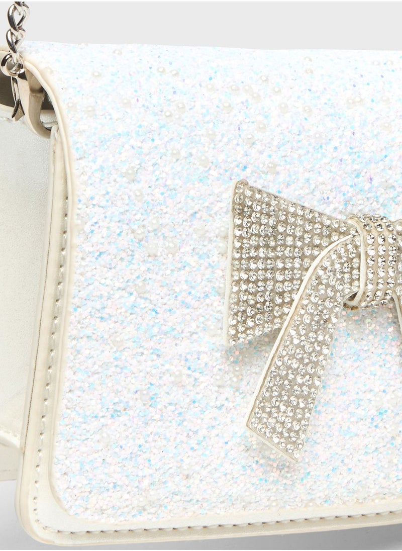 shoexpress - Kids Top Handle Bow Detail Fashion Bag - Image 1