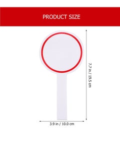 Excefore Handheld Whiteboard, Handheld Double Sided Paddle, Round Flip Answer Board Paddles, Suitable for Kids Students Teacher Classroom Supplies (12Pack)  - Image 2