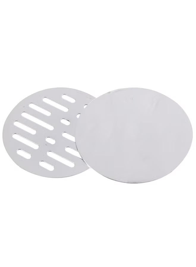 Mkats Cp Drain Cover (15.24 X 15.24 Cm) Silver 152.4mm - Image 1