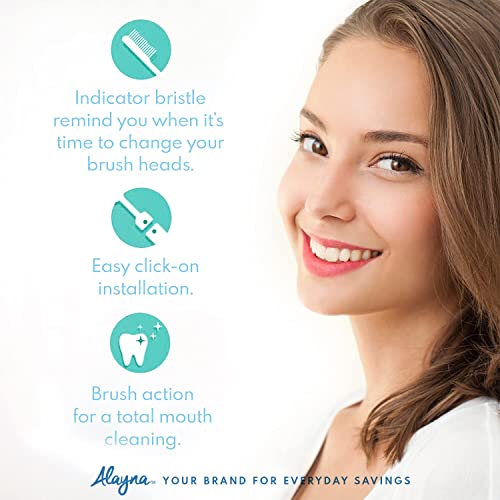 Alayna Replacement Brush Heads Compatible with Oral B- Sensitive Gum Care Electric Toothbrush Heads - Pk of 8 Generic Sensitive Brushes- Fits Oral-b Braun 7000, Pro 1000, 9600, 500, 3000, 8000 Clean - Image 5