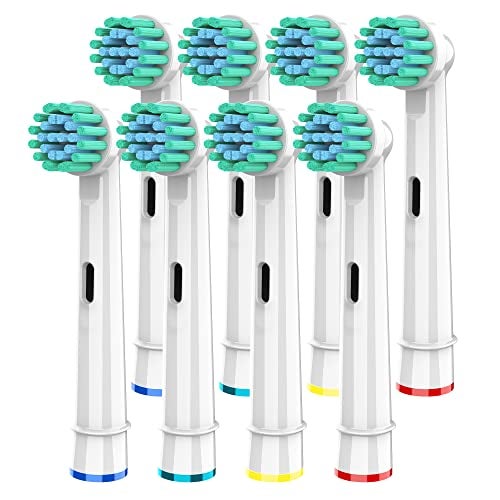 Alayna Replacement Brush Heads Compatible with Oral B- Sensitive Gum Care Electric Toothbrush Heads - Pk of 8 Generic Sensitive Brushes- Fits Oral-b Braun 7000, Pro 1000, 9600, 500, 3000, 8000 Clean - Image 2