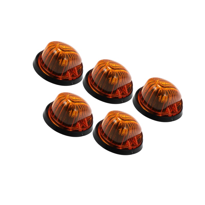 INFINAUTO 5pcs Top Cab Marker Light Roof Running Lamps Yollew Covers Lens Yellow LED Light for Chevrolet C30 C20 K30 K20 19771986 for GMC C1500 19791984 1986 Stylish Design