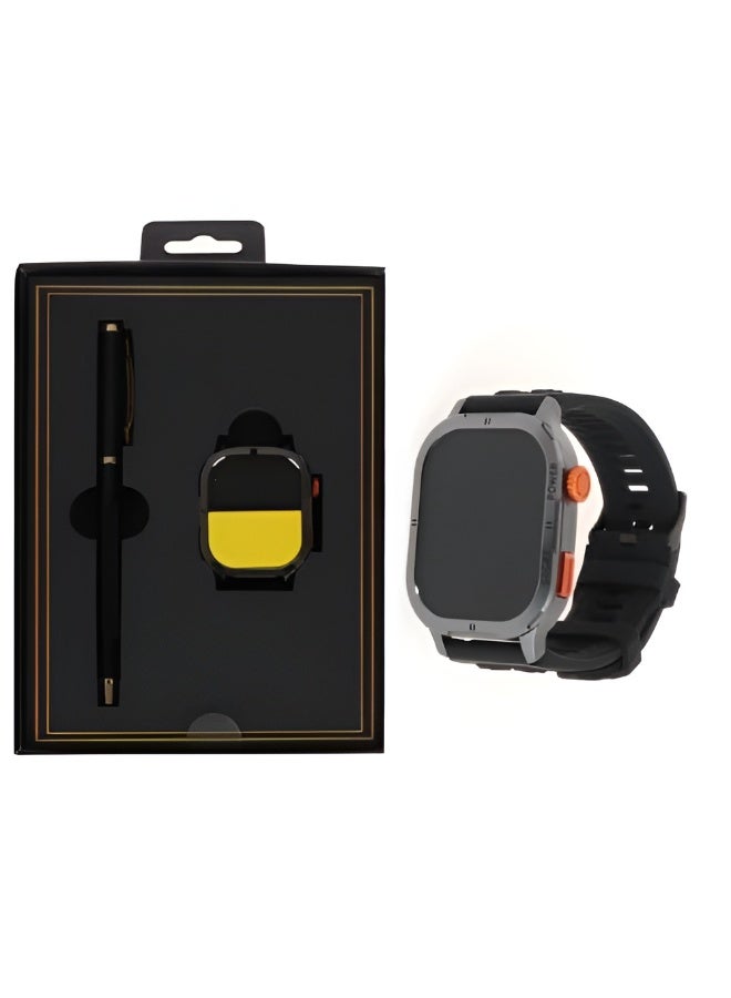 Haino Teko Haino Teko TOP-7 Smart Watch with AMOLED Screen and Always On Display - 3 Straps - Black - Image 4