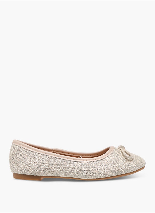 Flora Bella By Shoexpress Bow Accent Slip-On Ballerina Shoes  - Image 3