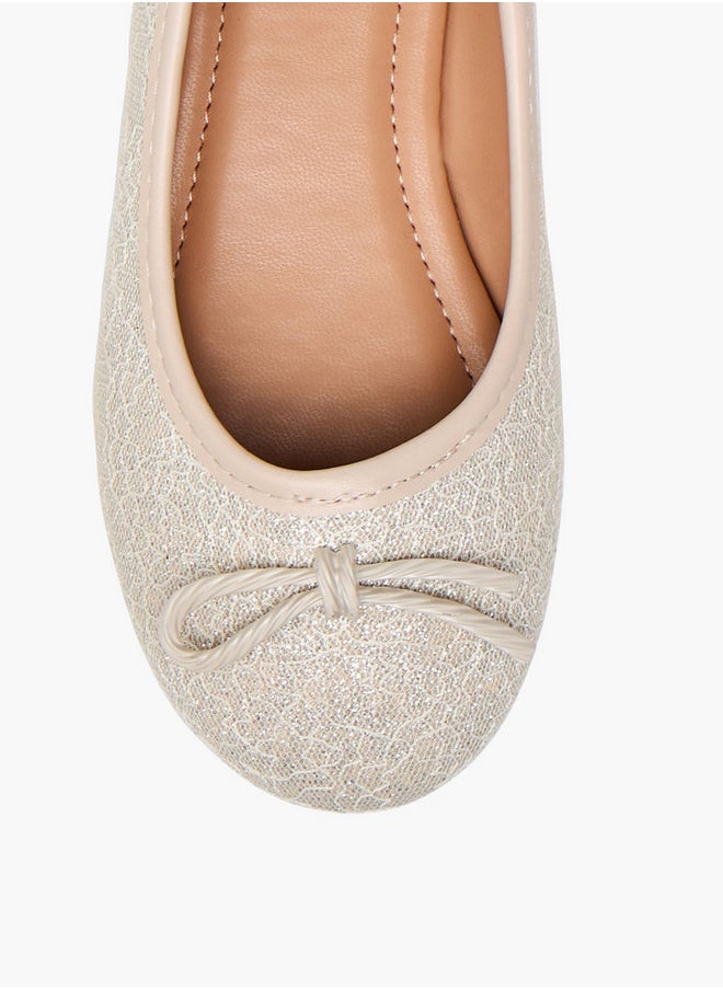 Flora Bella By Shoexpress Bow Accent Slip-On Ballerina Shoes  - Image 4