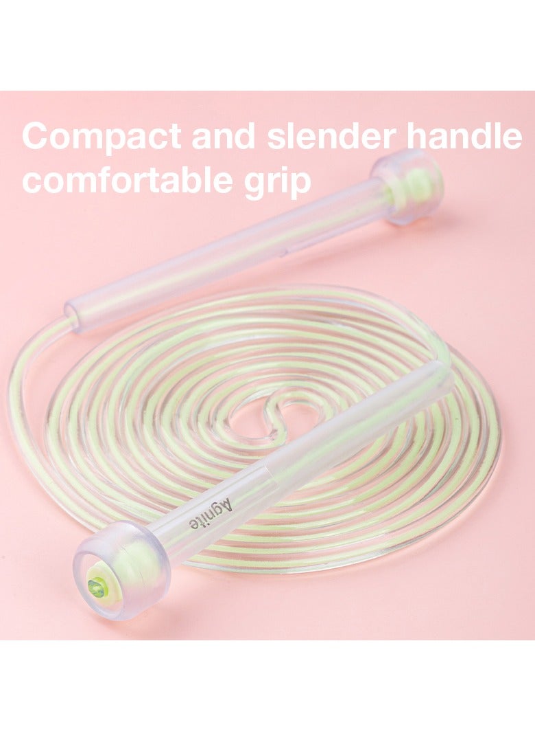 Deli Deli Agnite Er035 Fluorescent Pvc Jump Rope, Adjustable Pvc Coated Skipping Rope With Lightweight Handles, Smooth Rotation, And Durable Design For Cardio, Boxing, And Fitness Training.  - Image 5