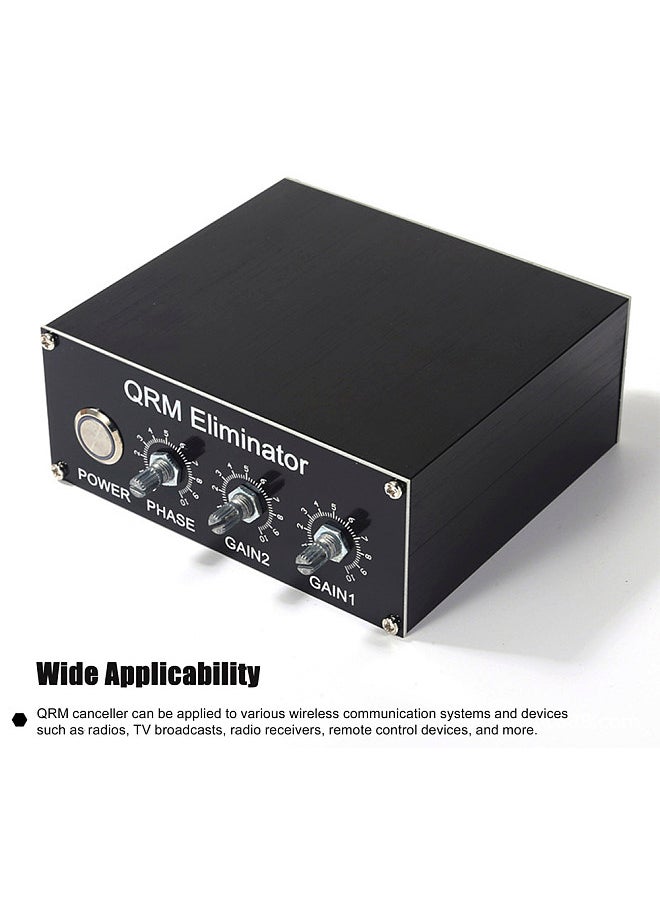 Generic Professional QRM Eliminator X-Phase Built-in PTT Control 1-30 MHz HF Band QRM Eliminator Aluminum Alloy QRM Canceller Radio TV Broadcast Equipments  - Image 5