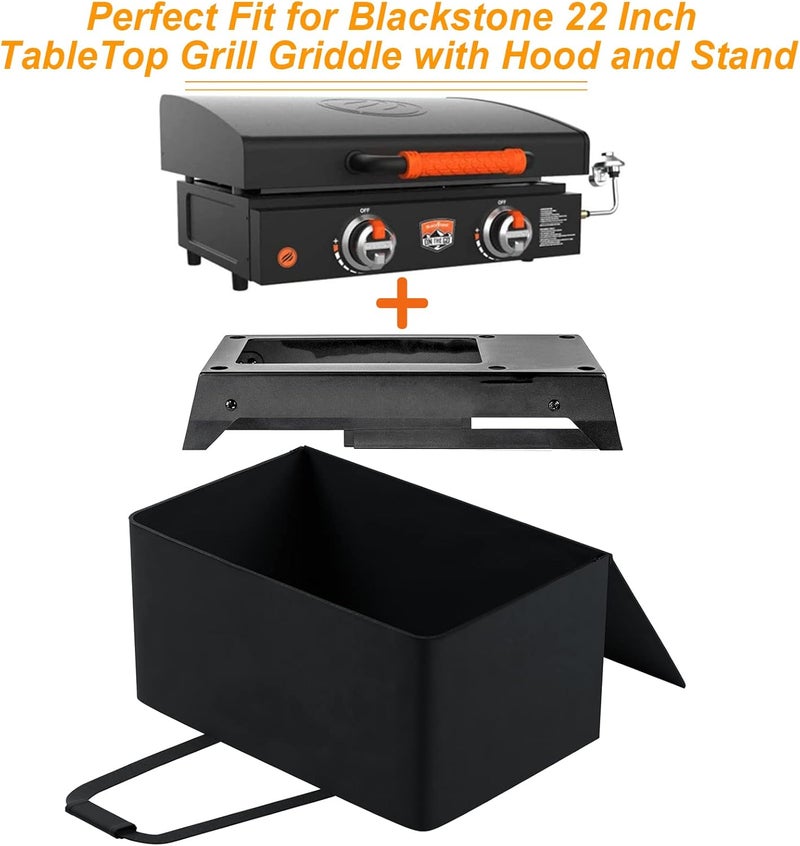 EDIBIN 22" Griddle Carry Bag for Blackstone 22 Inch Tabletop Griddle with Hood and Stand, Heavy Duty 600D Waterproof - Image 2