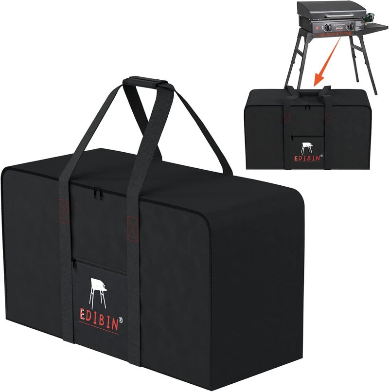 EDIBIN 22" Griddle Carry Bag for Blackstone 22 Inch Tabletop Griddle with Hood and Stand, Heavy Duty 600D Waterproof - Image 1