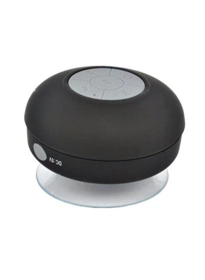 AROAQ Bluetooth Shower Speaker, Waterproof Wireless Stereo and DSP Technology Speaker with Suction Cup, Durable Handsfree Portable Mini Speakerphone for Showers, (Black)