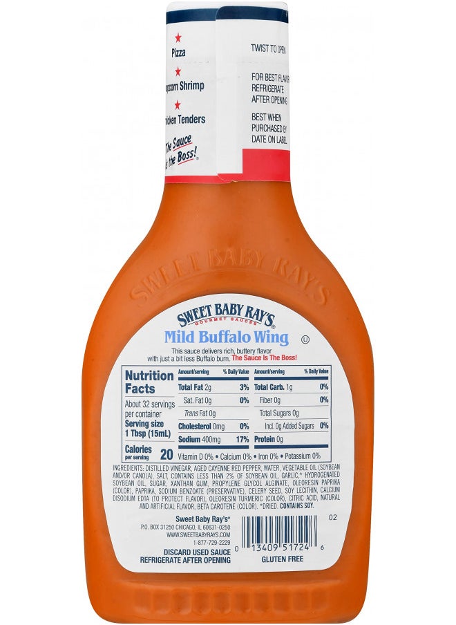 Sweet Baby Ray's Variety Pack, 1 Sweet Baby Ray's Buffalo, Wing Sauce, 16OZ, 1 Sweet Baby Ray's Wing Sauce, Mild Buffalo, 16 OZ, 1 CT - pzsku/Z02AE7F74E38C883DB1DFZ/45/_/1731077974/65511c67-8181-4a50-afe1-f2fb3335984b