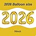 Tagberoy 2026 Balloons Gold 16 Inch 2026 Balloons Number Large 2026 Balloon Numbers for Graduation Party Decorations 2026 Balloons Graduation for Class of 2026 Decorations - Image 4