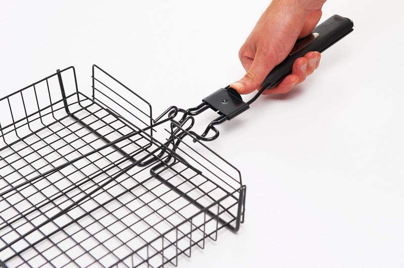GrillPro Deluxe Non-Stick Broiler Basket with Detachable Handle - 9.5" x 12" - Image 4