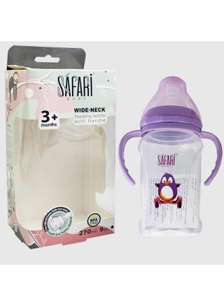 Safari Wide Nick Baby Feeding Bottle 270 ML With Handles - pzsku/Z02AE89C4F83F8C0957B4Z/45/_/1709130248/17317c54-d144-42ac-aafe-bf6c2b8d4d2f